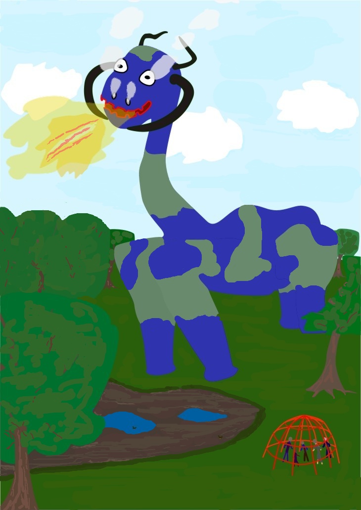 Poster showing Pete's scary monster